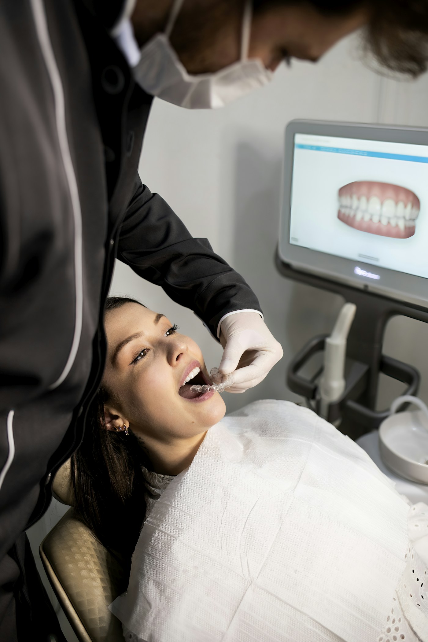 Patient receiving dental care